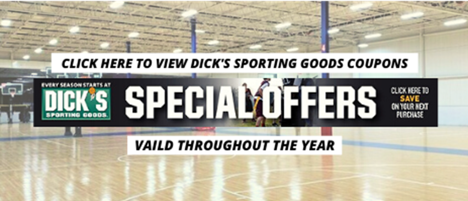View these Dick's Sporting Goods coupons! Valid all year!