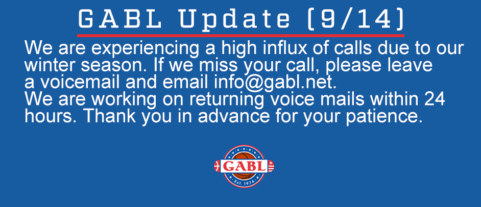 GABL Update (9/14)