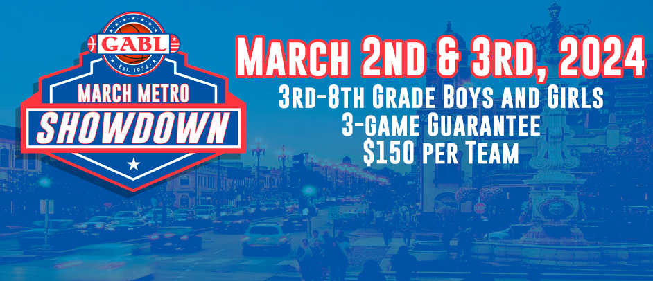 Register Your Team for the March Metro Showdown! Deadline to register is February 23rd.